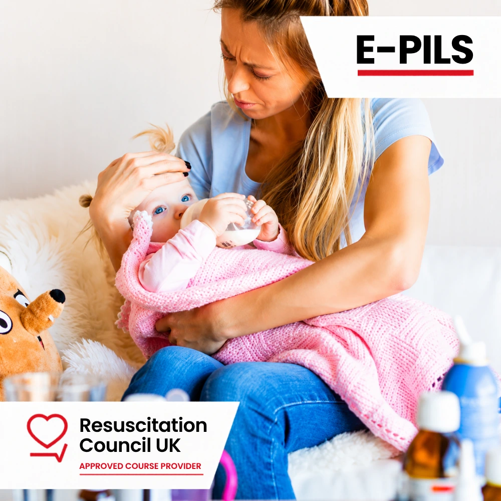 E-PILS Paediatric Immediate Life Support course with infant emergency care and clinical paediatric simulation training
