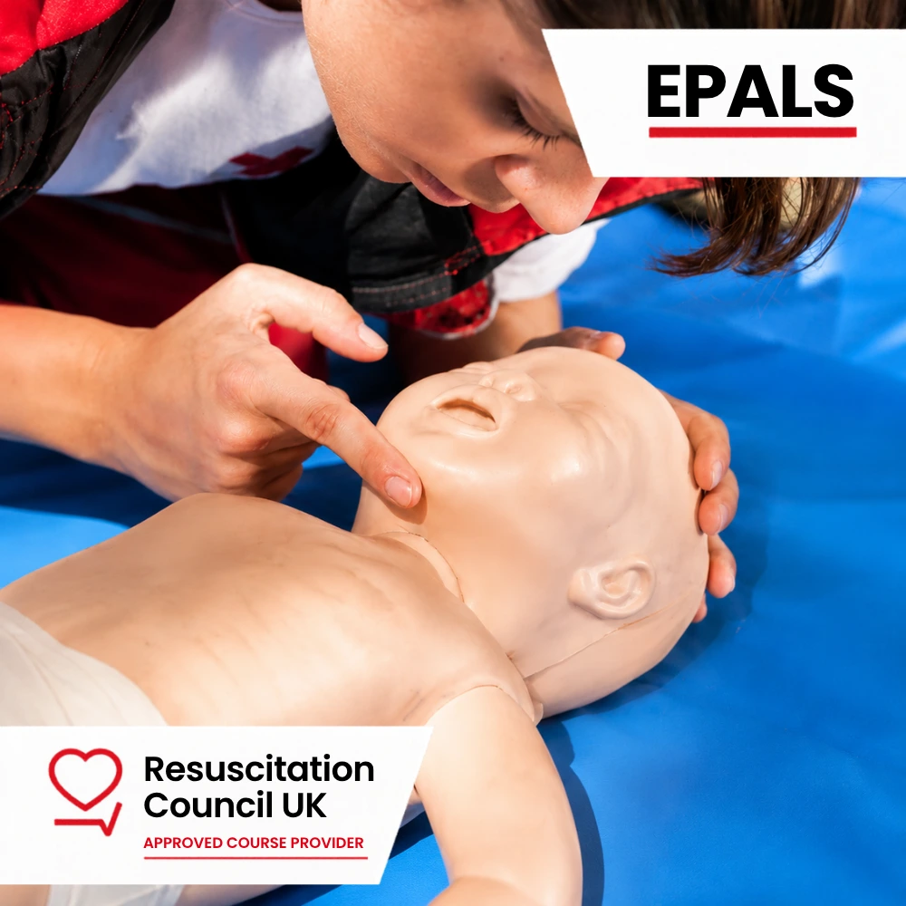 EPALS Paediatric Advanced Life Support course with infant CPR simulation and paediatric emergency care training